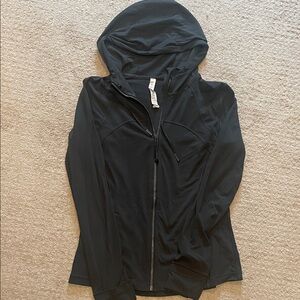 Lululemon Dark Grey Hooded Zip-Up Workout Jacket